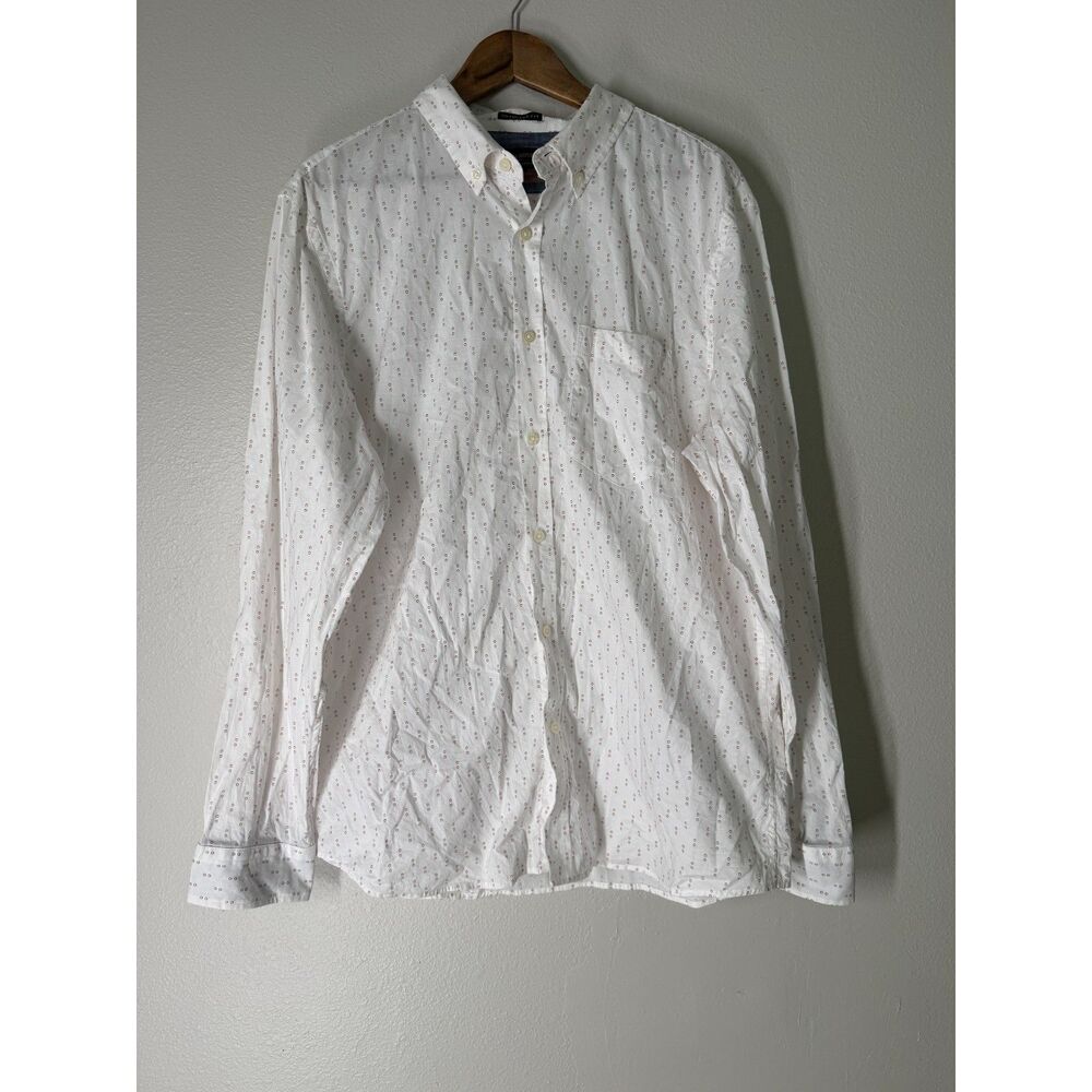Banana Republic Untucked Fit Organic Cotton Button Up Shirt Mens Sz XL Lot of 2 - Picture 5 of 13